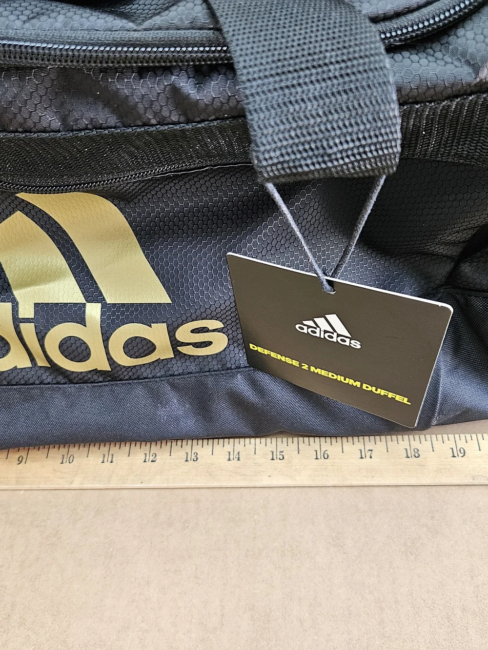 adidas Defense 2 Medium Duffel Bag Black/Gold